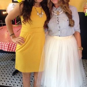 Casual yellow dress